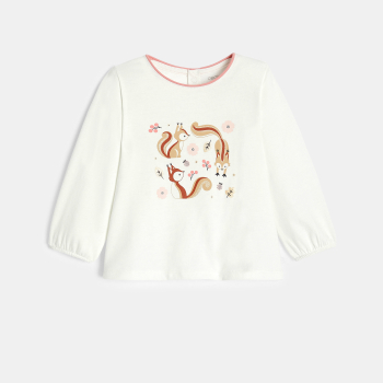 تي شيرت بطباعة حيوانات لونه...